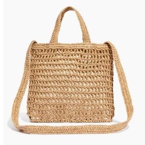 Madewell Small Transport Tote, Straw Edition, NWOT